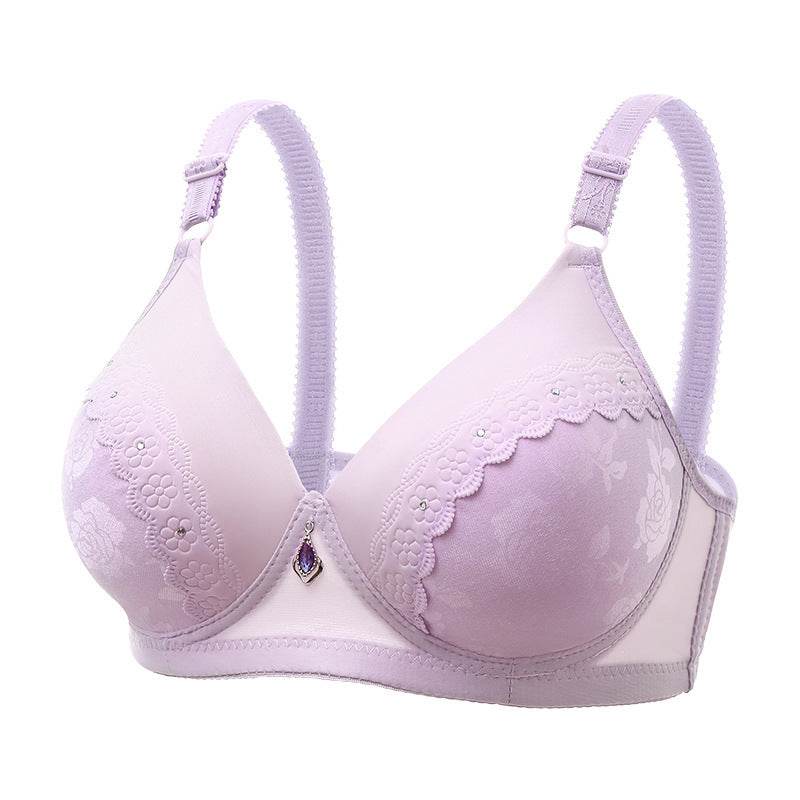 Lace Jacquard Comfortable Thin Bra - MYLUXURY LANE ENTERPRISE