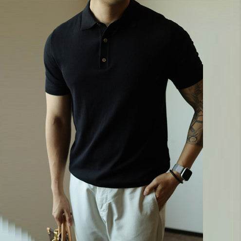 Men's Slim Fit Casual American Retro Fashion Minimalism T-shirt - MYLUXURY LANE ENTERPRISE