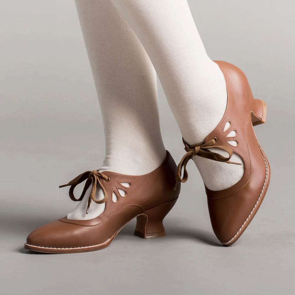 Hollow Out High Heel Lace-up Casual Shoes Plus Size Woman High-heeled Shoes - MYLUXURY LANE ENTERPRISE