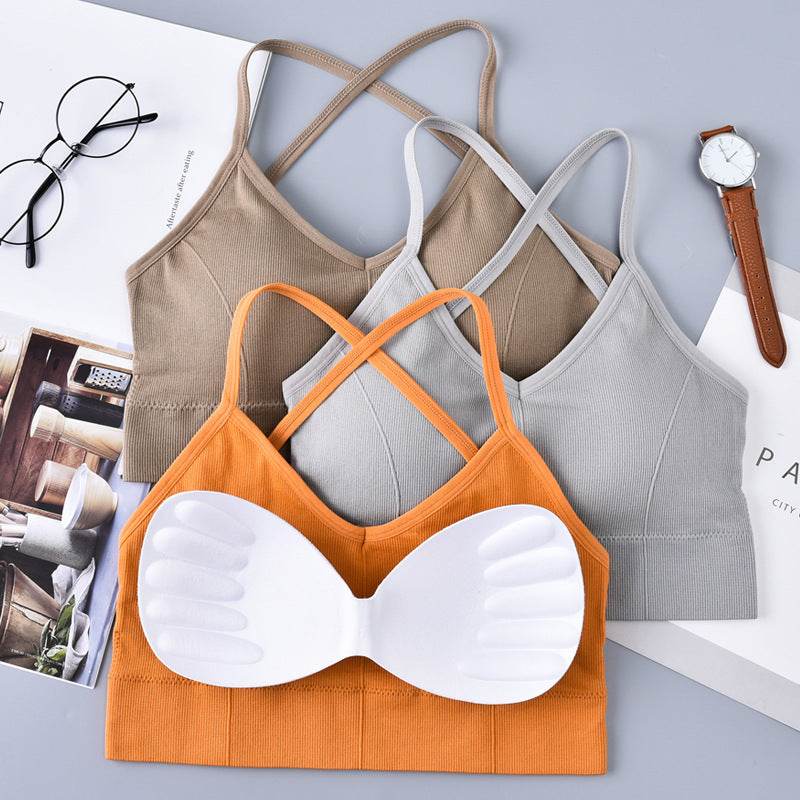 Large U Beauty Back Cross Sling Underwear Ladies Belt Chest Pad Anti-wardrobe Malfunction Base One-piece Tube Top Wrapped Chest For Women - MYLUXURY LANE ENTERPRISE