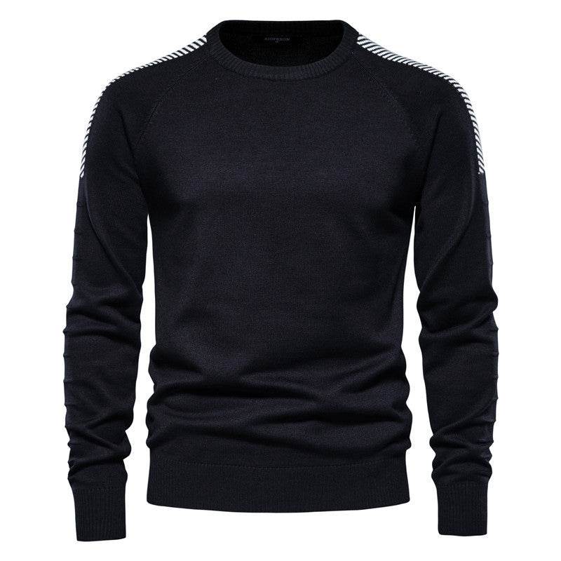 Men Casual Crew Neck Plus Size Sweater - MYLUXURY LANE ENTERPRISE