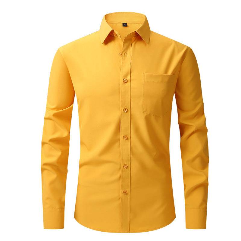 Men's Business Casual Long Sleeve Shirt - MYLUXURY LANE ENTERPRISE