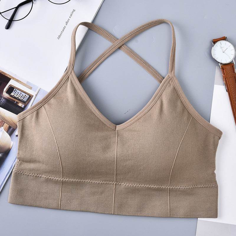Large U Beauty Back Cross Sling Underwear Ladies Belt Chest Pad Anti-wardrobe Malfunction Base One-piece Tube Top Wrapped Chest For Women - MYLUXURY LANE ENTERPRISE