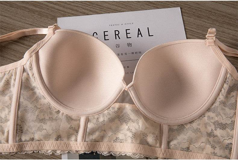 Bra U-shaped Large Backless Underwear Glossy Invisible Gathering - MYLUXURY LANE ENTERPRISE