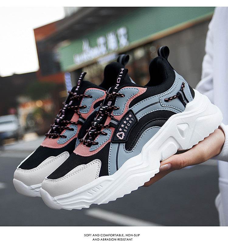 Spring And Summer Casual Thick-soled Sports Shoes Net Red Trendy Shoes White Shoes Women - MYLUXURY LANE ENTERPRISE