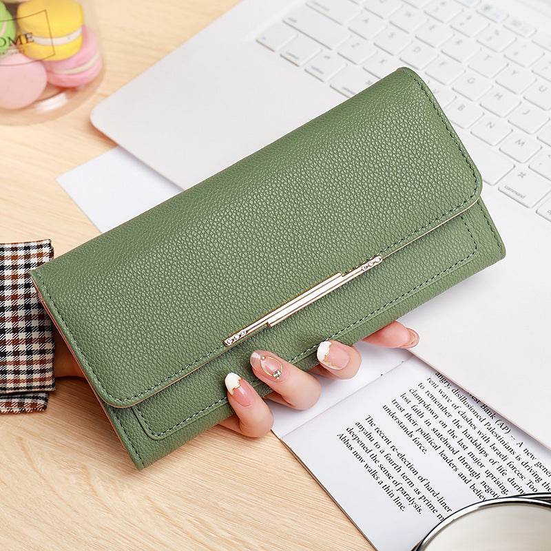 New Ladies' Purse Tri-fold Litchi Pattern - MYLUXURY LANE ENTERPRISE