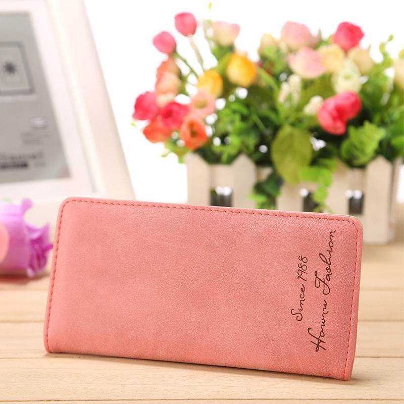 Women's Mid-length Korean-style Frosted Wallet - MYLUXURY LANE ENTERPRISE