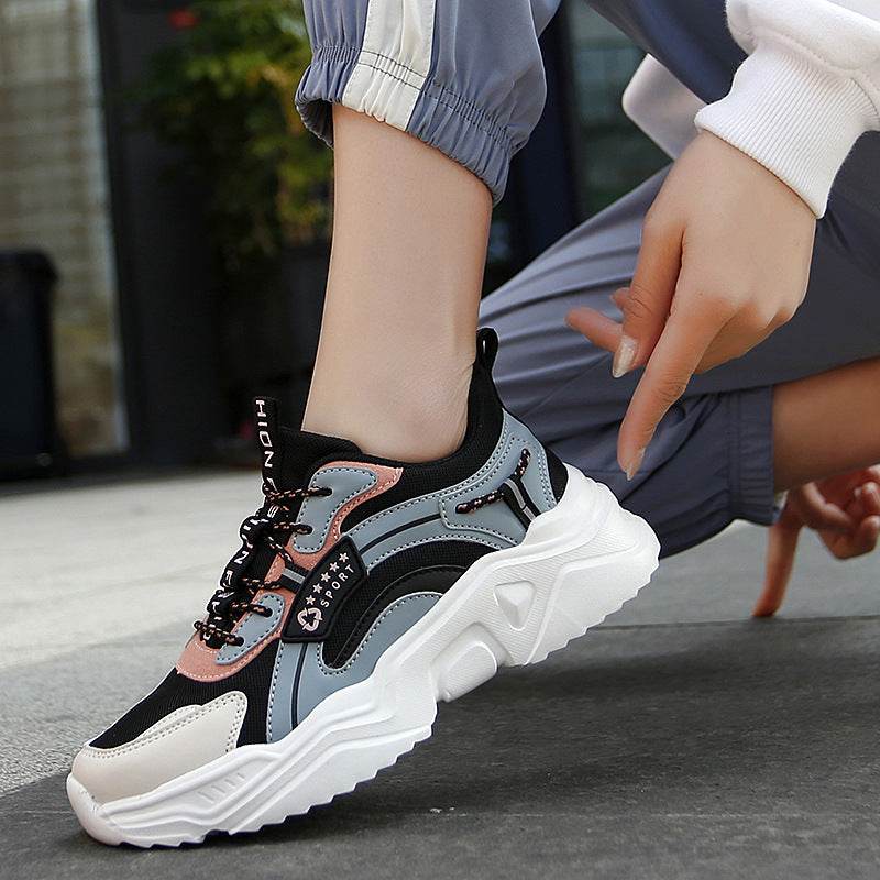 Spring And Summer Casual Thick-soled Sports Shoes Net Red Trendy Shoes White Shoes Women - MYLUXURY LANE ENTERPRISE