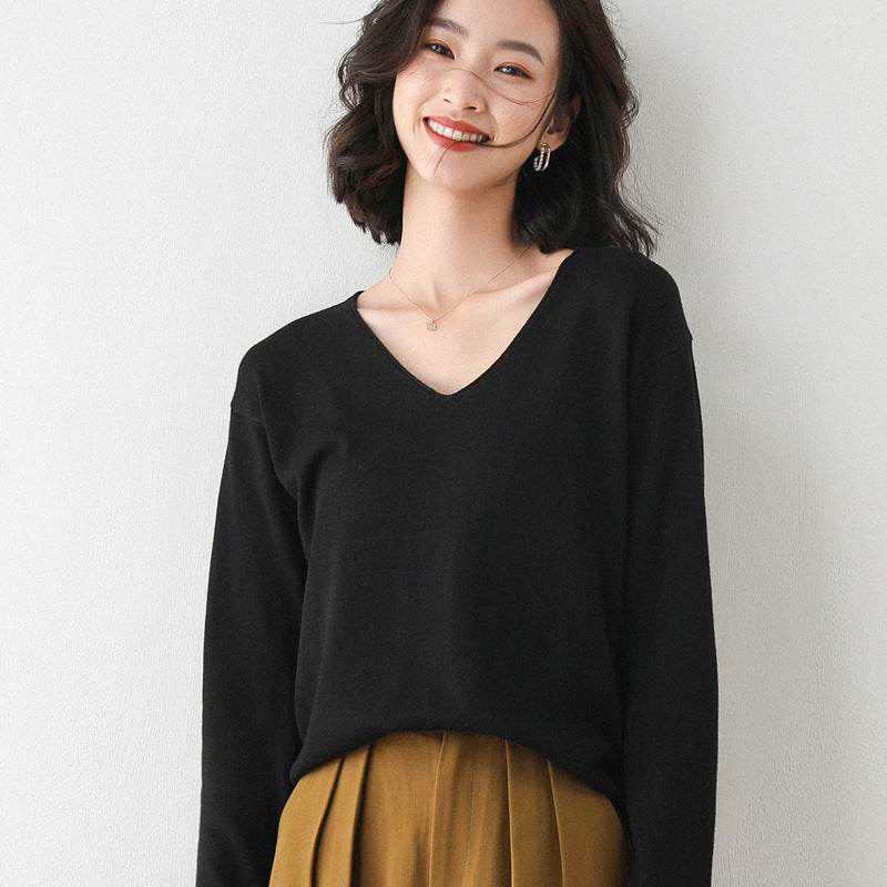 Korean Style Loose Inner Sweater Women All-match Bottoming Shirt - MYLUXURY LANE ENTERPRISE