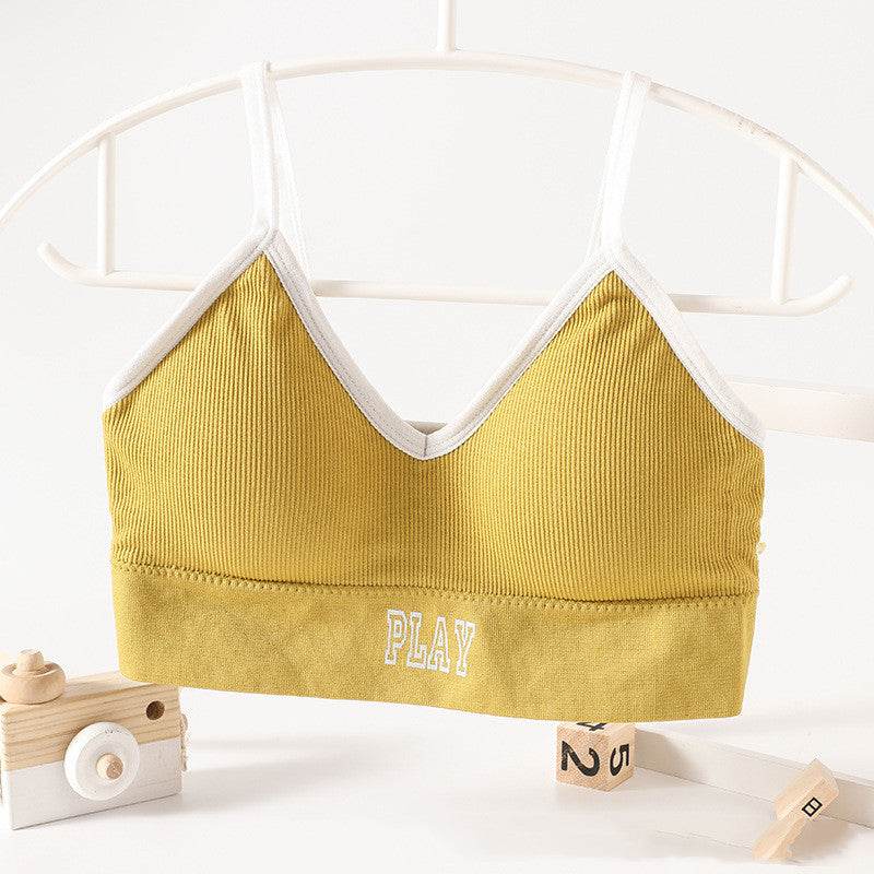 Beauty Back Thread No Steel Ring Bra Base Girl Underwear Student Vest - MYLUXURY LANE ENTERPRISE