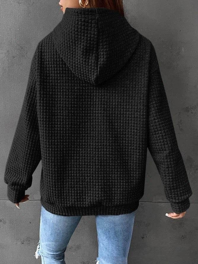 Women's Loose Casual Solid Color Long-sleeved Sweater - MYLUXURY LANE ENTERPRISE