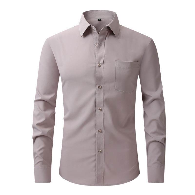 Men's Business Casual Long Sleeve Shirt - MYLUXURY LANE ENTERPRISE