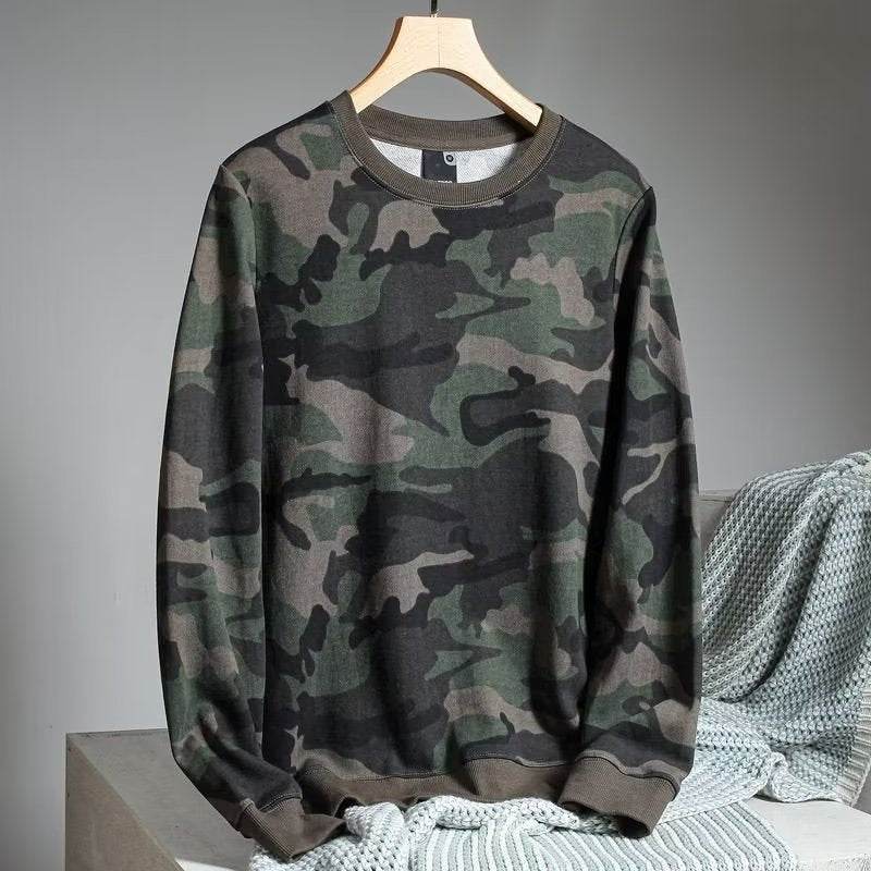 Camouflage Printed Loose Leisure Sports Long-sleeved Men's Sweater - MYLUXURY LANE ENTERPRISE