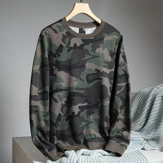 Camouflage Printed Loose Leisure Sports Long-sleeved Men's Sweater - MYLUXURY LANE ENTERPRISE