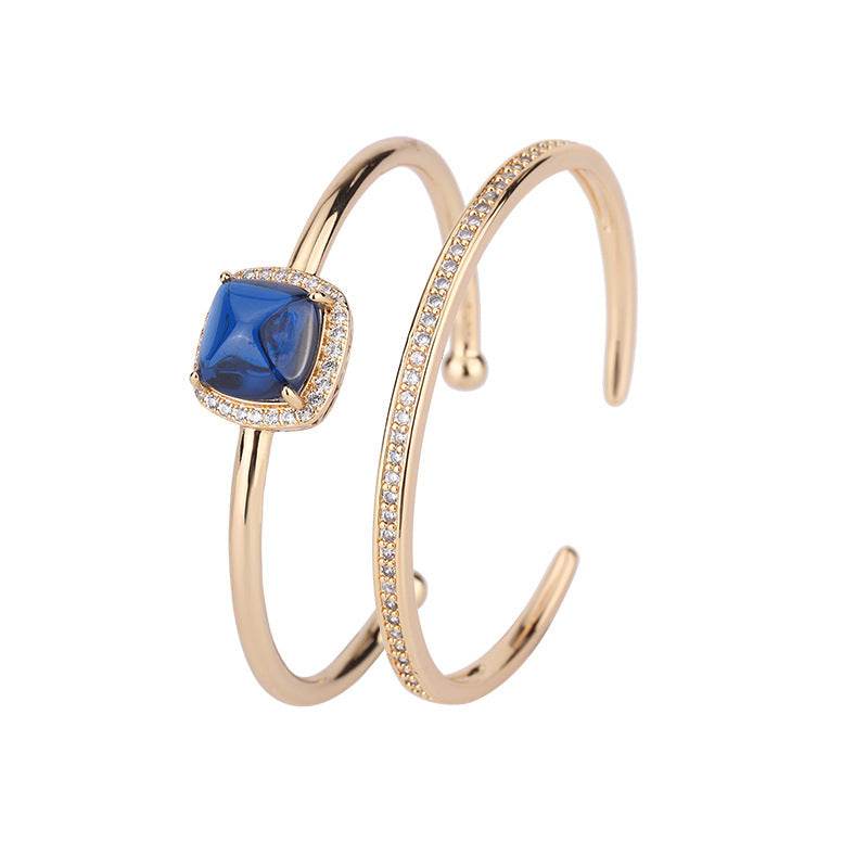 Classic Hongbao Sugar Tower Lanbao Sugar Tower Micro-inlaid Colored Gems Bracelet - MYLUXURY LANE ENTERPRISE