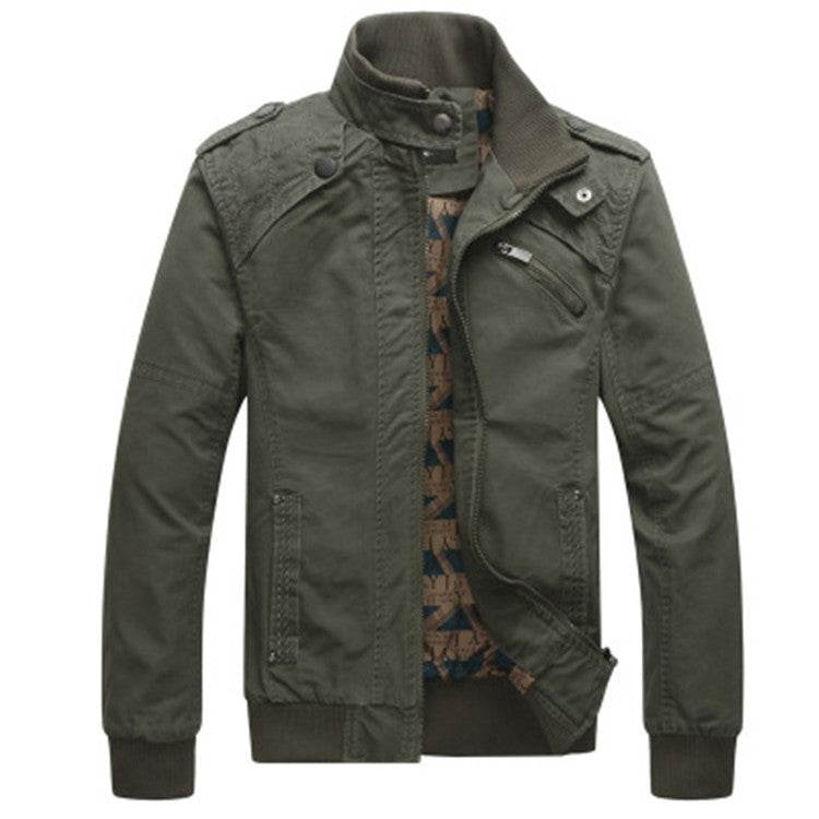 Men's Washed Jacket Slim Fit Thin - MYLUXURY LANE ENTERPRISE