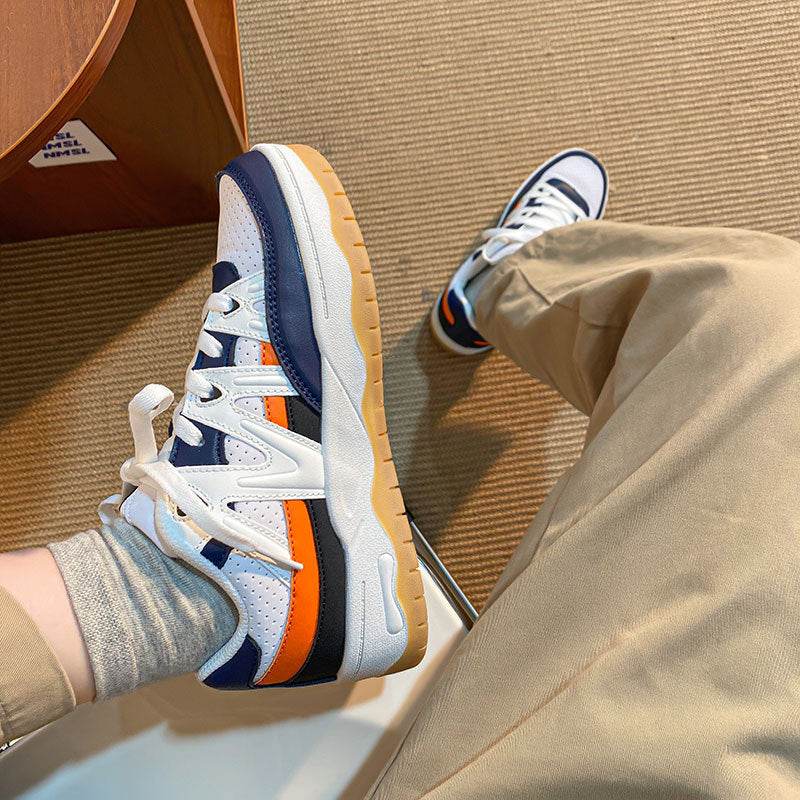 Womens Color Matching Sneakers Retro Classic Womens Shoes - MYLUXURY LANE ENTERPRISE