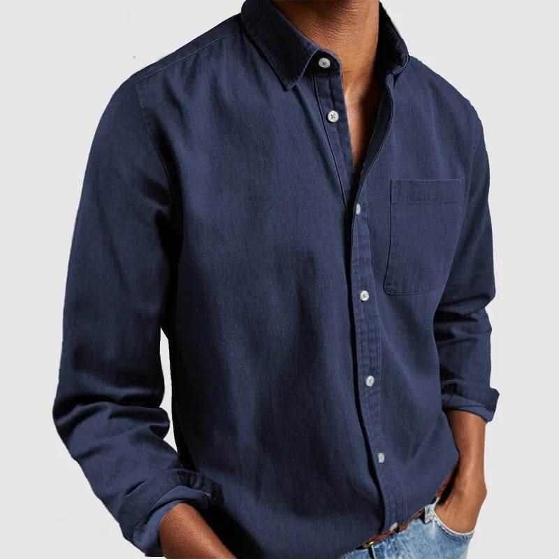 2024 Men's Shirt New Long Sleeve Lapel - MYLUXURY LANE ENTERPRISE