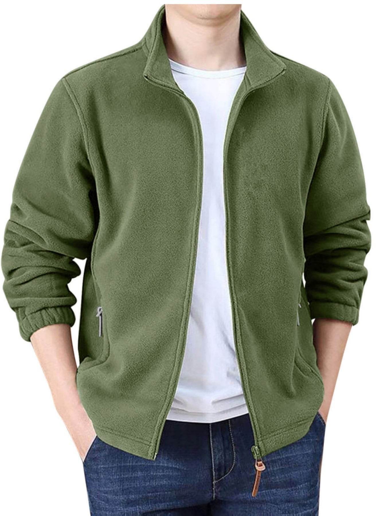 Winter New Slim Round Neck Long Sleeve Stand Collar Cardigan - MYLUXURY LANE ENTERPRISE