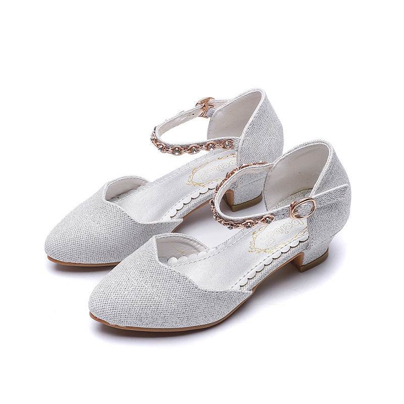Half Sandals Autumn Pointed Toe Children's High-heeled Princess Shoes - MYLUXURY LANE ENTERPRISE