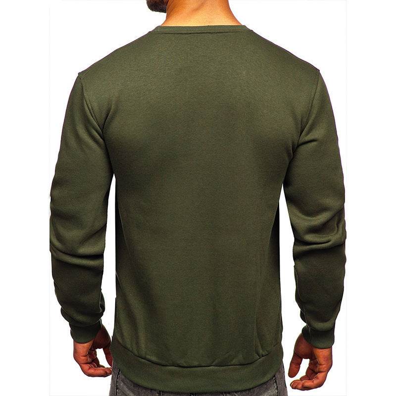 European American Hoodie With Round Neck In Solid Color - MYLUXURY LANE ENTERPRISE