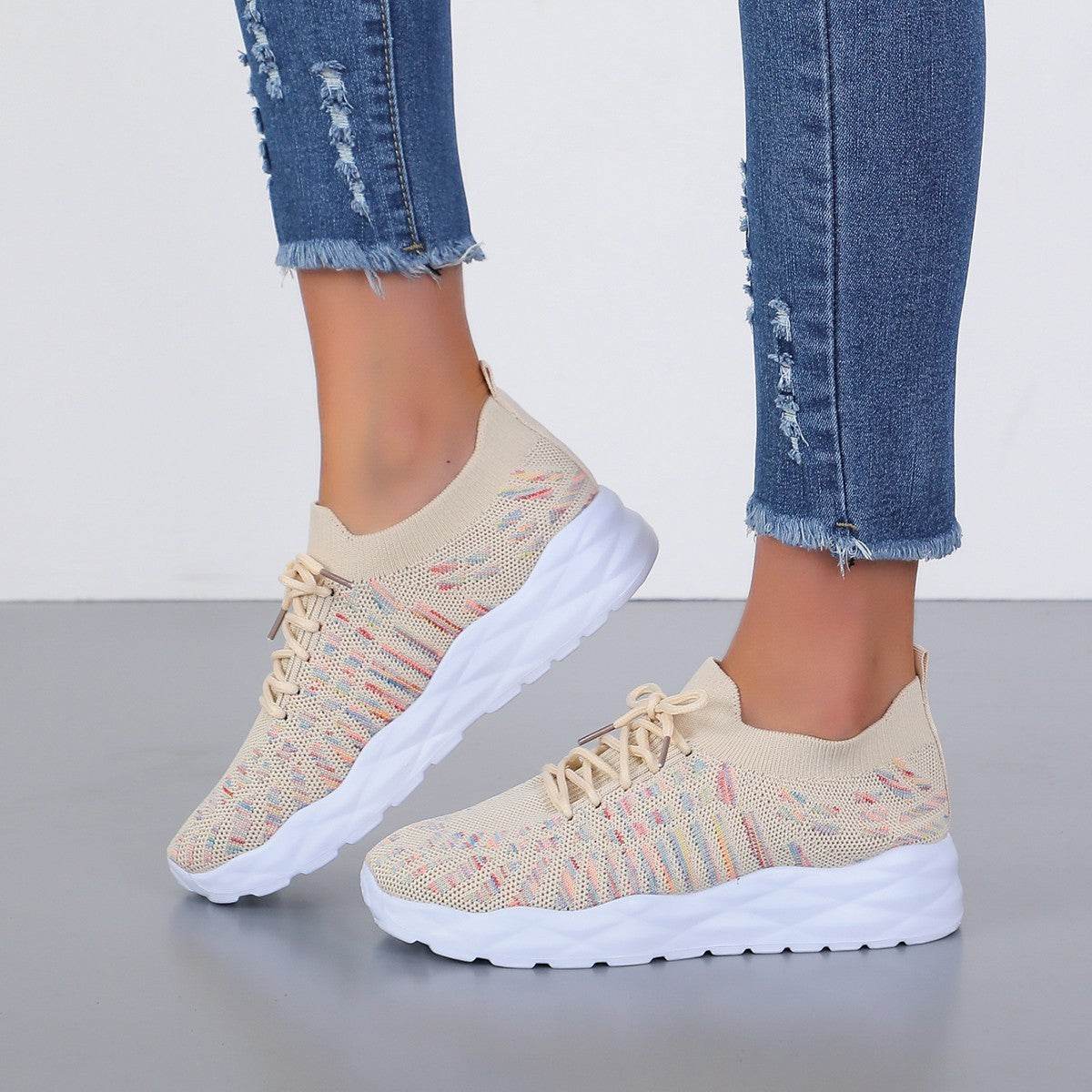 Summer New Fashion Sports And Leisure Flying Woven Large Size Women's Pumps - MYLUXURY LANE ENTERPRISE