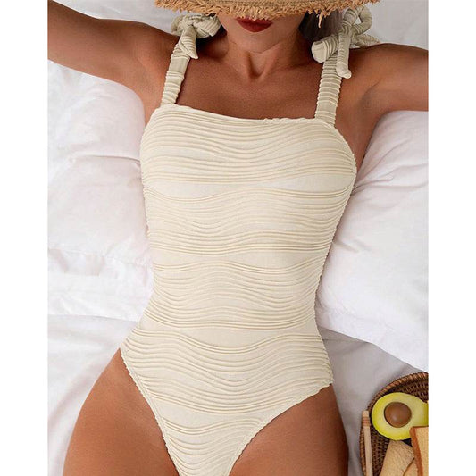 One-piece Swimsuit Women's Backless Lace-up - MYLUXURY LANE ENTERPRISE