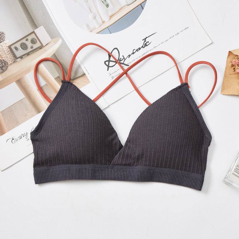 French Triangle Cup Mixed Color Sling Wrapped Chest Japanese - MYLUXURY LANE ENTERPRISE