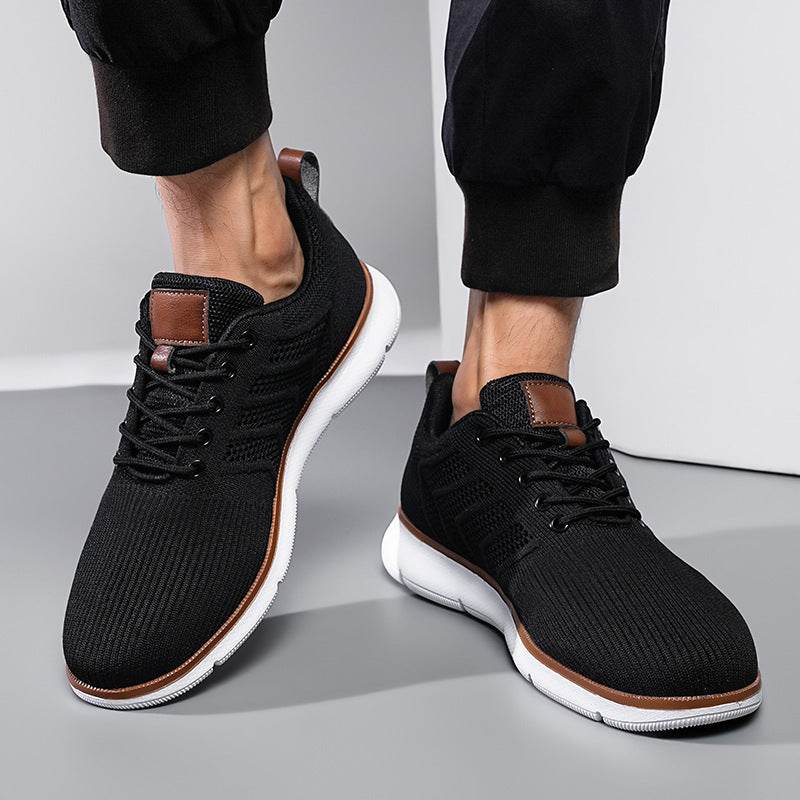 Fashion Lace-up Mesh Sneakers Casual Flying Woven Walking Sports Shoes For Men - MYLUXURY LANE ENTERPRISE