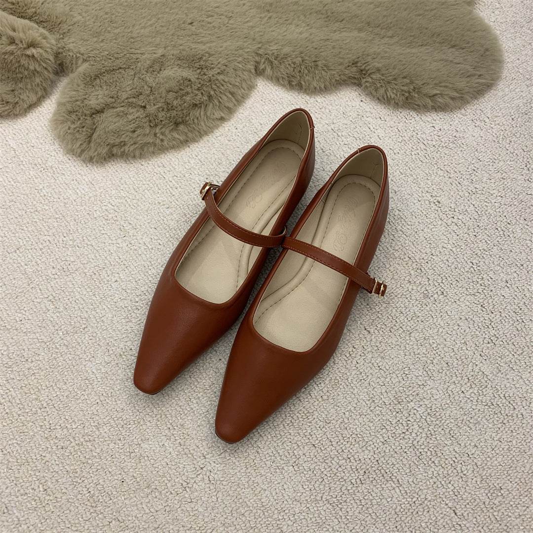 Flat Pointed Toe Every Night Mary Jane Shoes Women - MYLUXURY LANE ENTERPRISE