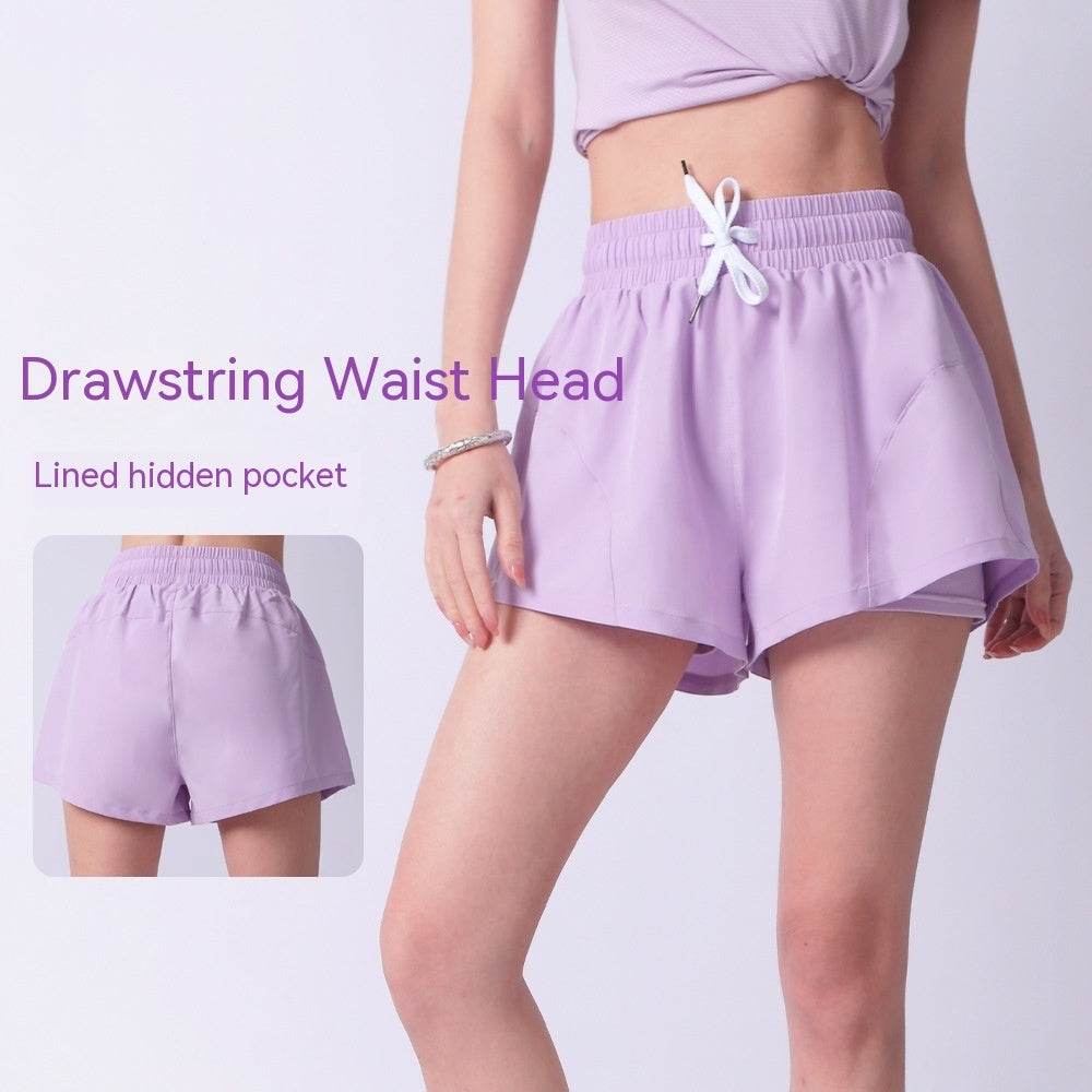 Women's High Waist Summer Yoga Quick-drying Running Training Shorts - MYLUXURY LANE ENTERPRISE