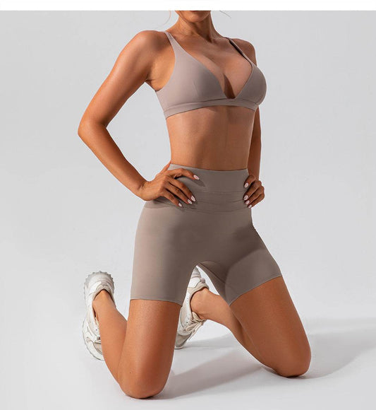 Nude Feel Yoga Bra Shockproof Tight Sports Vest - MYLUXURY LANE ENTERPRISE