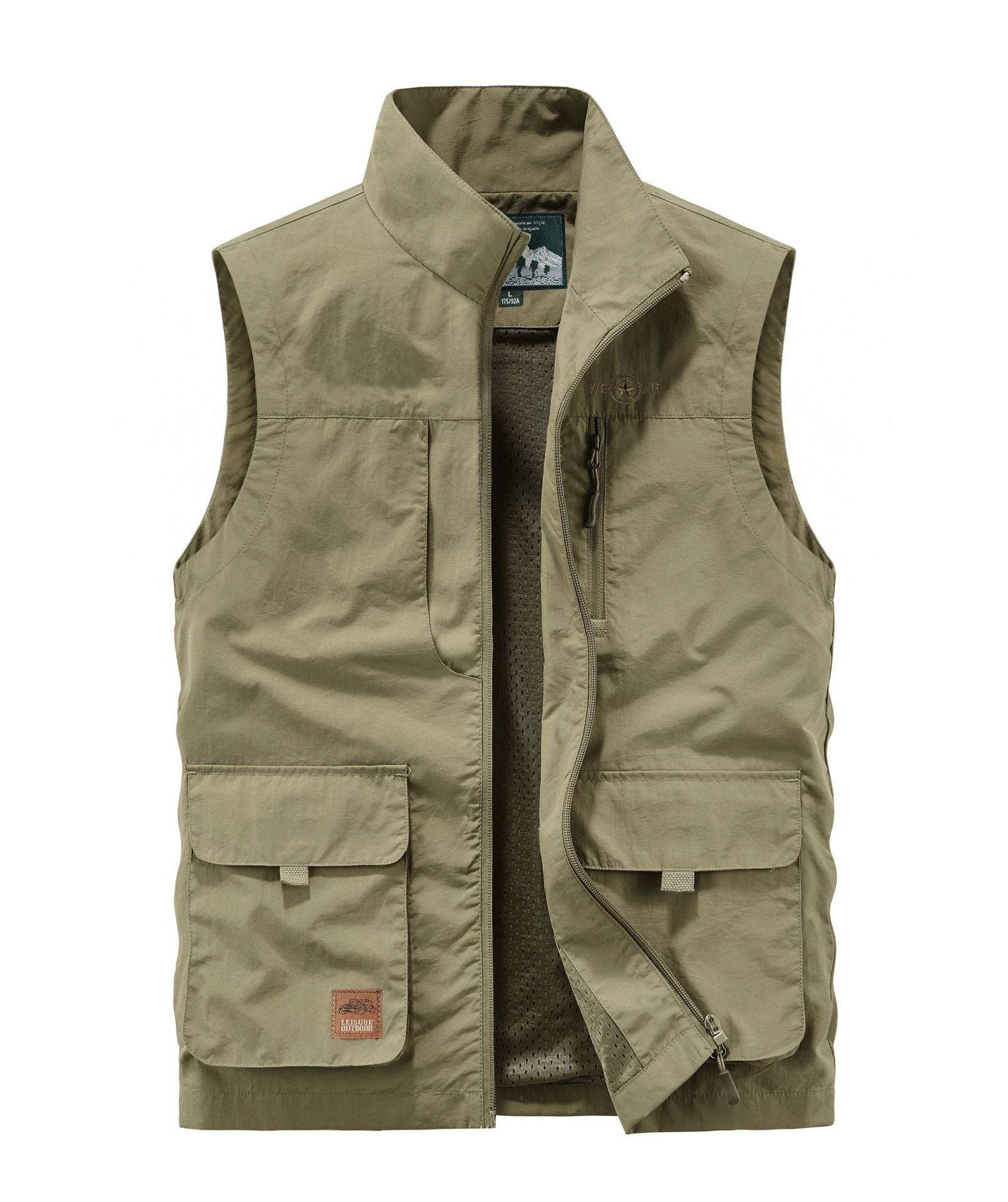 Outdoor Tourism Multi-pocket Work Pants Vest Jacket - MYLUXURY LANE ENTERPRISE