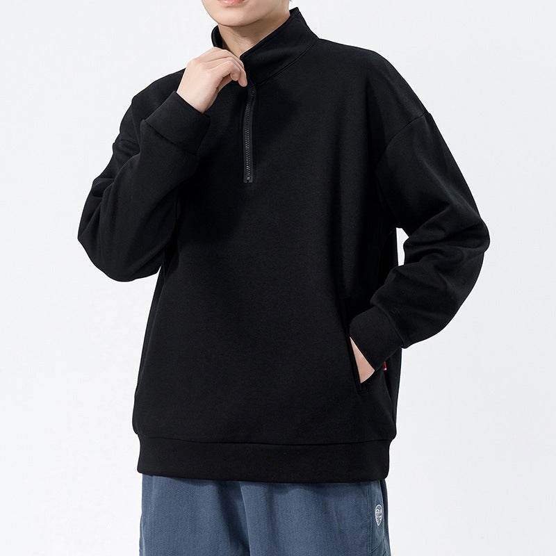 Men's Loose High Collar Men's Cotton Sweater - MYLUXURY LANE ENTERPRISE