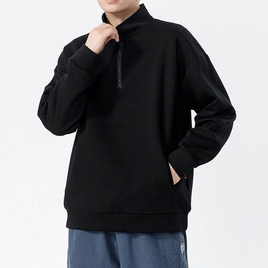 Men's Loose High Collar Men's Cotton Sweater - MYLUXURY LANE ENTERPRISE