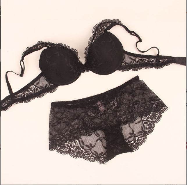 Lace Double Breasted Bra Set Multicolor - MYLUXURY LANE ENTERPRISE