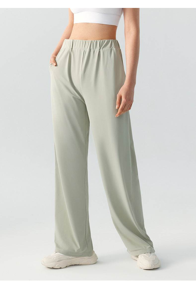 Women's Fashion Loose Casual Slim-fit Draping Double Pockets Yoga Pants - MYLUXURY LANE ENTERPRISE