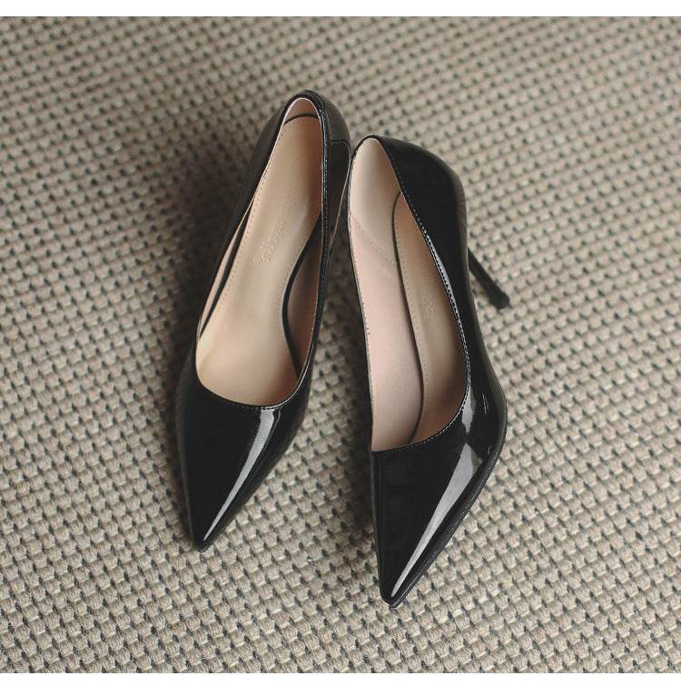French Pointed Toe Shallow Mouth Etiquette Business Temperament Pumps - MYLUXURY LANE ENTERPRISE
