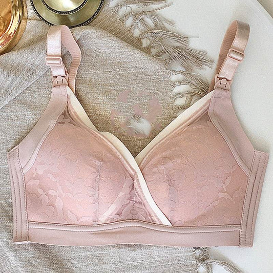 Confinement Bra New Pregnancy Dear Breastfeeding Bras Gathered Before Cross Breastfeeding Pregnant Women Underwear - MYLUXURY LANE ENTERPRISE