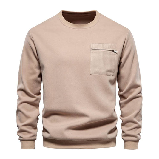 Loose-fitting Casual Round-neck Pullover Men's Sweater - MYLUXURY LANE ENTERPRISE