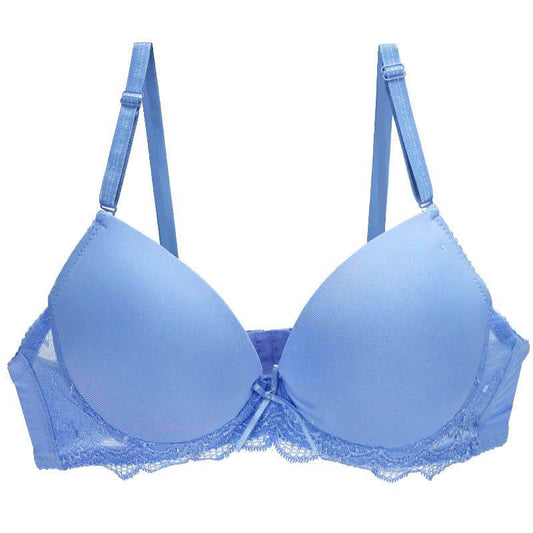 Plus Size Glossy Surface Without A Scratch Women's Underwear Gathering Bra - MYLUXURY LANE ENTERPRISE