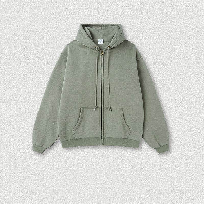Men's Fashion Solid Color Zipper Sweater Jacket - MYLUXURY LANE ENTERPRISE