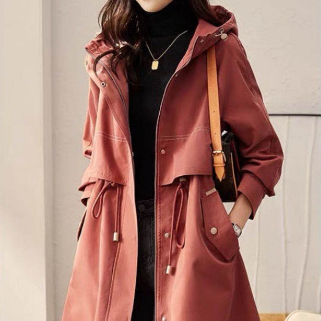 Women's Spring And Autumn Windbreaker Korean Fashion Overcoat - MYLUXURY LANE ENTERPRISE