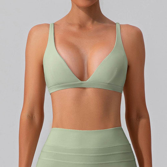 Nude Feel Yoga Bra Shockproof Tight Sports Vest - MYLUXURY LANE ENTERPRISE