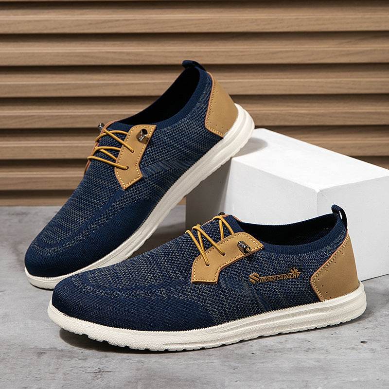 Casual Slip-on Mesh Shoes Lightweight Breathable Loafers Men Walking Running Sports Shoes - MYLUXURY LANE ENTERPRISE