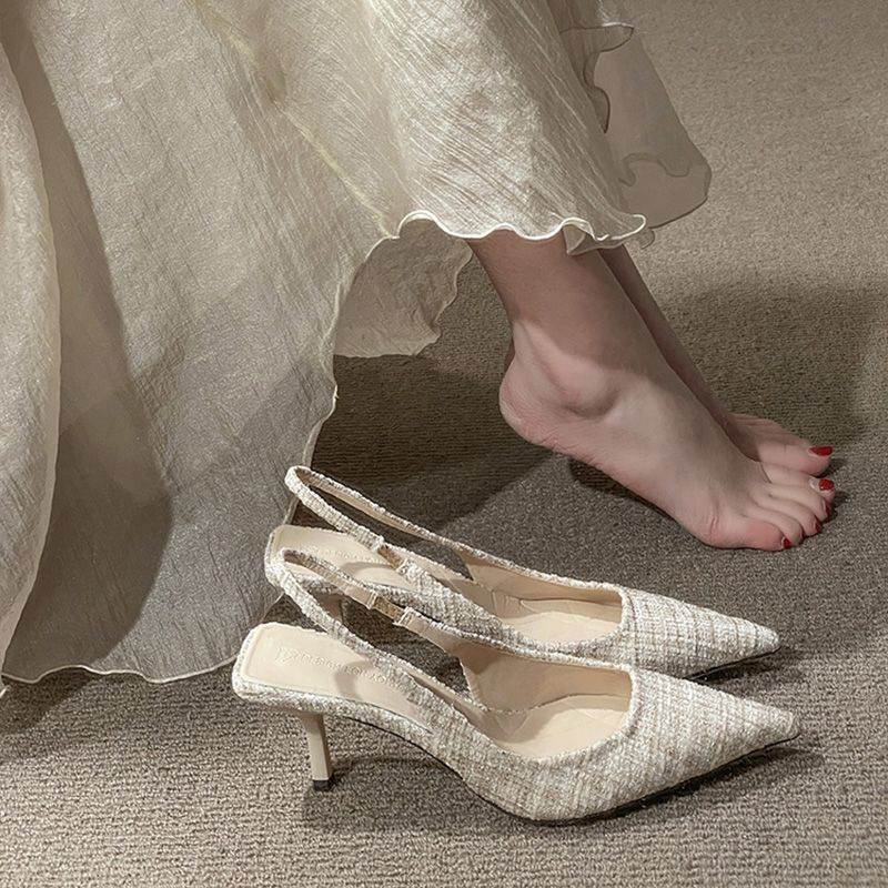 Stiletto Pointed High Heel Sandals Fairy Style French Style Temperament - MYLUXURY LANE ENTERPRISE