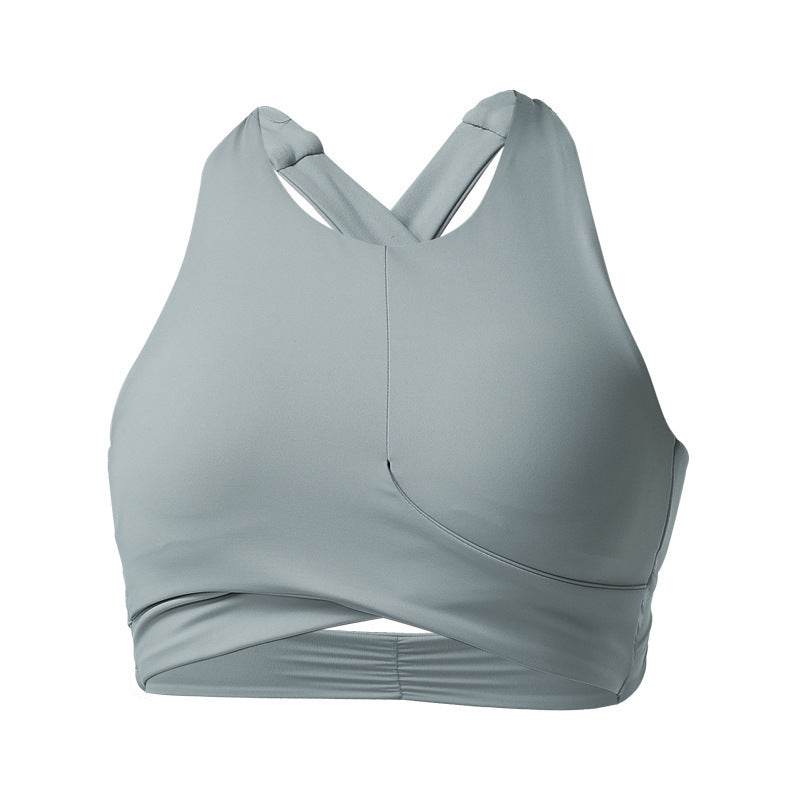 Alo Bach Yoga Cross Beautiful Back Yoga Fitness Vest Female Sense Running Shockproof Sports Bra Underwear - MYLUXURY LANE ENTERPRISE
