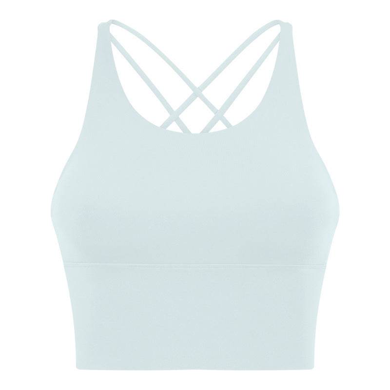 High Strength Push Up Yoga Bra Spaghetti Strap Cross Beauty Back Workout Exercise Underwear - MYLUXURY LANE ENTERPRISE