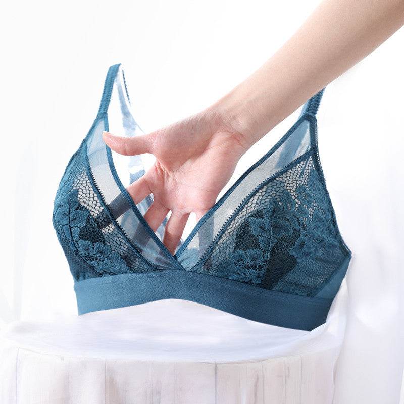 French Style Women Lace Wireless Bralette - MYLUXURY LANE ENTERPRISE