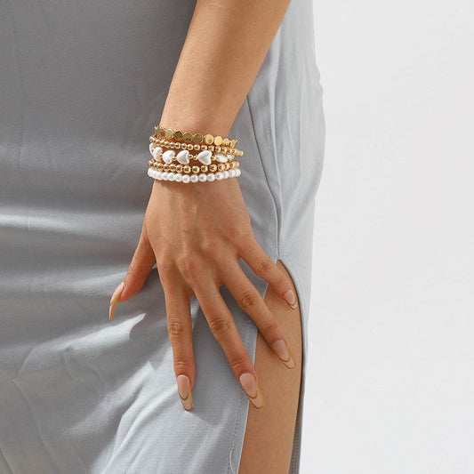 Geometric Popular Vacation Style Beaded Bracelet Suit - MYLUXURY LANE ENTERPRISE